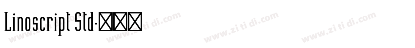 Linoscript Std字体转换